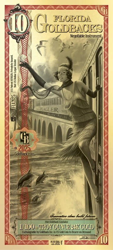 10 Florida Goldback